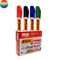 4 couleurs, non toxiques, pointe ronde de 6 mm, marqueurs effaçables permanents pour tableau blanc, pour usage au bureau