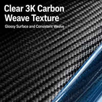 Tissu préimprégné en fibre de carbone 3K sergé uni avec film de décollement en résine époxy, largeur personnalisée pour l'assemblage de composites