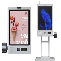 Terminal de Pedidos Autoservicio para Restaurantes, con Pantalla Táctil Capacitiva, Lector de Códigos de Barras, Escáner, Impresora y Sistema de Pago