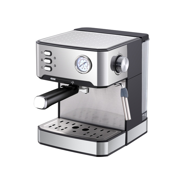 High Quality Professional Semi-Automatic Electric Stainless Steel Espresso Coffee Machine 20 Bars Pressure Meter Household Use