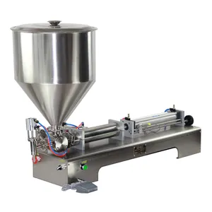 semi automatic pneumatic one head liquid paste filling machine