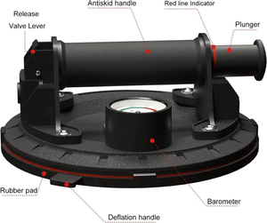 NUEVO CALIENTE Especial Venta caliente Elevador de azulejos al vacío de alta resistencia Ventosa Herramienta de azulejos Ventosa para azulejos y piedra - Product Image 3