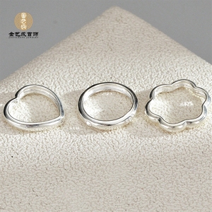 S925 Sterling Silver Đính Cườm Vòng Đeo Tay Vòng Cổ, Hoa Hình Trái Tim Hình Vòng Tròn Chuỗi Mảnh, Tự Làm Đồ Trang Sức Phụ Kiện - Product Image 5