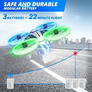 Dwi 2.4G mini điều khiển từ xa không đầu RC Drone với HD Camera độ cao giữ 360 Flips Drone với đầy màu sắc đèn <span class=keywords><strong>LED</strong></span> cho trẻ em - Product Image 6