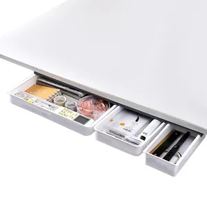 Unter Schreibtisch Schublade heraus schieben Zubehör Stift halter Aufbewahrung sbox PP Kunststoff Hidden Desk Drawer Organizer