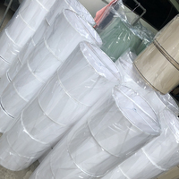 Vente en gros petit abat-jour d'éclairage blanc pur tissu de lin de tambour chinois côtier traditionnel minimaliste pour les couvertures d'éclairage mural