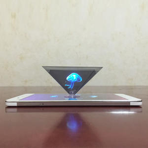 Projecteur d'affichage pyramidal holographique 3D, support vidéo universel pour smartphone intelligent - Product Image 3