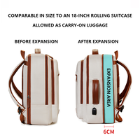 Tas Ransel Laptop Kapasitas Besar Anti Air Bahan Kain Oxford USB Multifungsi Gaya Kasual Bisnis Lapisan Bahan Poliester
