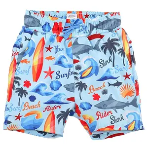 最佳质量舒适精致印花夏季沙滩短裤男童泳裤婴儿泳裤沙滩裤儿童