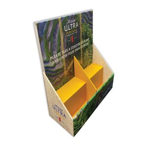 Mostrador pequeño de Color personalizado, tienda minorista móvil plegable, estante de suelo de cartón, mostrador, soporte de exhibición giratorio para - Product Image 5