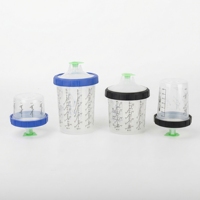 Gobelets à peinture jetables professionnels en plastique pour système de pistolet de pulvérisation de 180 ml, pots sur mesure