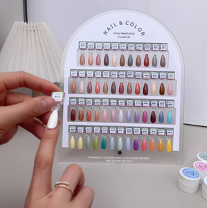 Magnetic Acrylic <b>Nail</b> Display Board Gel Polish Color Sample Card Detachable Color Testing Tool for Salon - Product Image 2