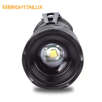 Lampe torche LED rechargeable super lumineuse, haute luminosité, charge USB, en alliage d'aluminium, pour le camping, les urgences, étanche