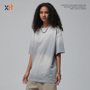 Camiseta Deportiva de Algodón para Hombre y Mujer, Cuello Redondo, Corte Regular, Transpirable, Estilo Vintage, con Logotipo Personalizado, Color Lavado de 240g - Product Image 3