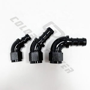 510 loạt đầy đủ dòng chảy bán kính chặt chẽ đẩy khóa 45 ° Ống Kết Thúc-6an đến 5/16 "(8mm) barb. - Product Image 2