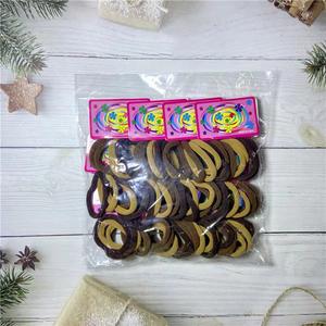 Direto do fabricante 72 peças de nylon elástico alto faixas de cabelo moda toalha anel e corda de cabelo para mulheres internacionais - Product Image 5