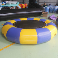 Venta de fábrica, trampolín de agua inflable de 3m de alta calidad soldado para Parque Acuático