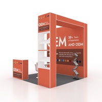 Stand d'exposition portable en aluminium 10*10 pieds avec étagères internes en forme d'arche