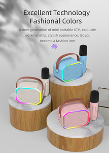 P3 <span class=keywords><strong>Speaker</strong></span> Karoake nirkabel, kotak suara Stereo 3D Radio Fm Subwoofer nirkabel dengan mikrofon gigi biru - Product Image 3