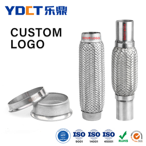 Chất lượng cao <span class=keywords><strong>2</strong></span>.5 inch ống xả nhỏ linh hoạt khớp Ống thép không gỉ Muffler Flex dưới đây với Ống mở rộng - Product Image 4