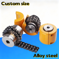 Accouplement de chaîne à double rouleau en acier SFS, amortisseur de chocs pour entraînement de moteur pour machines-outils CNC