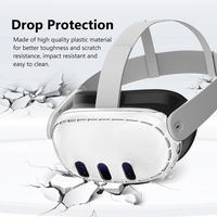 Housse de Protection Transparente VR à Ventilation pour Casque VR Quest 3