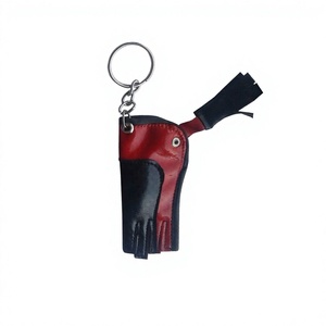 Premium Quality Lightweight Eco-Friendly Mini Boxing Gloves Custom Logo Genuine PU <b>Leather</b> <b>Key</b> <b>Chain</b> Double Ring Closure for Gym - Product Image 4