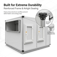 Module d'adsorption au charbon actif intégré pour l'élimination des odeurs de fumée d'huile dans les cuisines professionnelles, unité de traitement d'air de purification