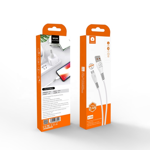 3ft PVC 2.4A Fast Charging Usb Type c Cable Micro Usb Cable Charger for samsung