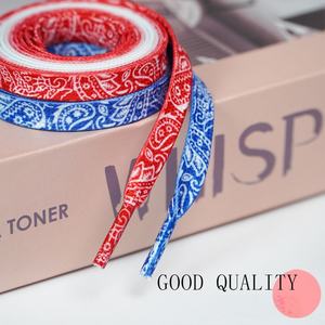Cordones de poliéster planos con estampado floral degradado colorido personalizado de 8 mm, cordones multicolor para zapatillas de hombre y mujer, venta al por mayor - Product Image 2