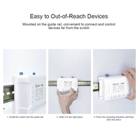 4CH PRO R3 SONOFF Saklar Wifi 4-Gang Pengontrol Lampu Pintar Aplikasi eWeLink Kontrol Suara RF Bekerja dengan Google Home Alex A877