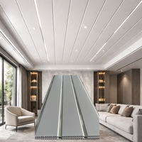 Plafonds légers en plastique, tuiles de toiture en PVC, panneaux de plafond haute brillance pour hall intérieur