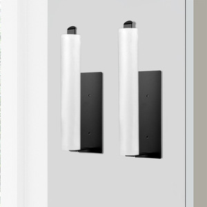 Support magnétique pour essuie-tout de cuisine Baisheng, fixation par ventouse, noir et blanc, support de rangement pour rouleaux, pour réfrigérateur et armoire - Product Image 1