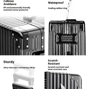 Sélectionné en usine 24 pouces hommes femmes étudiants mot de passe grande capacité petit étui à roulettes universel roues Spinner <span class=keywords><strong>valise</strong></span> à bagages - Product Image 3