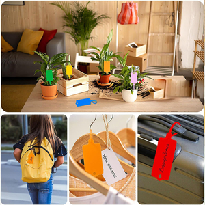 Thẻ Nhãn có thể tái sử dụng Zip Tie nhựa con dấu cáp nhận dạng thẻ màu dấu hiệu không thấm nước treo thẻ - Product Image 6