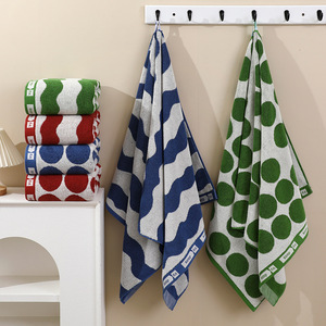 Pure Cotton Yarn Dyed Beach Towel 70x140cm Moisture Absorbent Home <b>Textile</b> Summer Use - Product Image 4