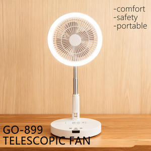 8000mAh USB 3 vitesses du vent conception pliante facile <span class=keywords><strong>à</strong></span> transporter télécommande rotative détachable ventilateur <span class=keywords><strong>de</strong></span> <span class=keywords><strong>table</strong></span> <span class=keywords><strong>de</strong></span> garde avec veilleuse - Product Image 3