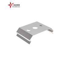 Lumière linéaire LED encastrée, profil en aluminium anodisé rectangulaire, éclairage encastré