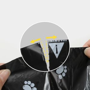 Köpekler için yüksek kalite siyah kaka poşetleri Epi + HDPE + PE suda çözünür rulo kalınlığı Pet um Pet atık torbaları kokulu kaka poşetleri - Product Image 5