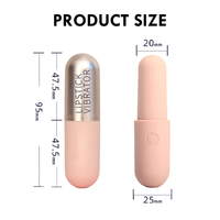 Mini vibromasseur en forme de rouge à lèvres à 10 fréquences, en silicone, étanche, stimulateur clitoridien, capsule de rouge à lèvres pour femme