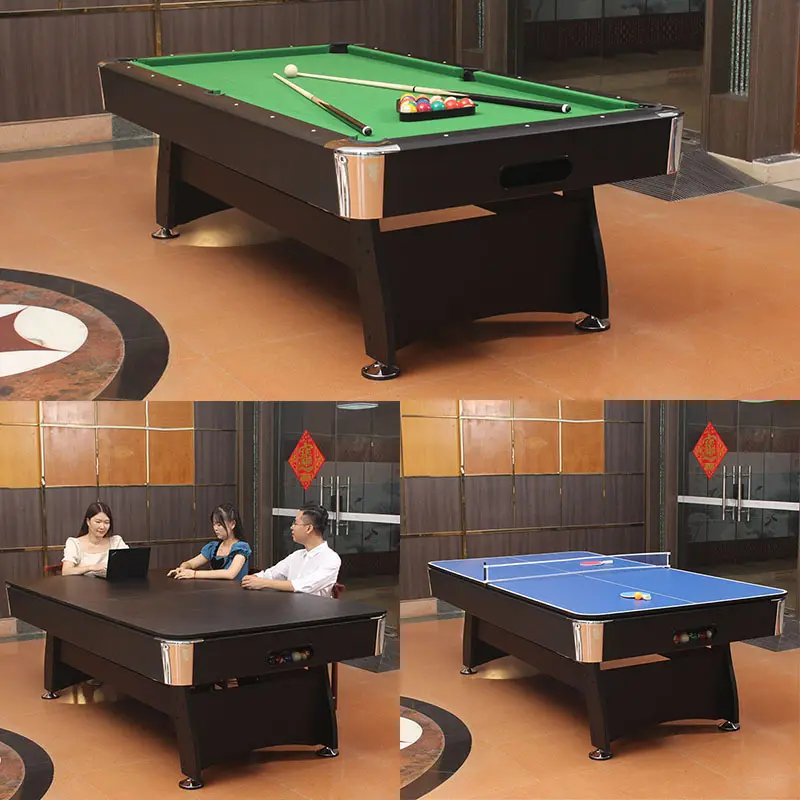 High Quality American 3 in 1 Pool Table 8ft Billiard Table Made of MDF