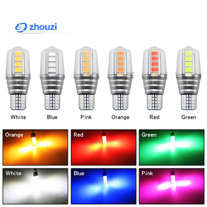 Lampe de lecture à LED T10 Indicateur de largeur 2835 10LED <span class=keywords><strong>12</strong></span> - 24V Lampe de plaque d'immatriculation 6 couleurs Ampoules de frein et de conduite - Product Image 1