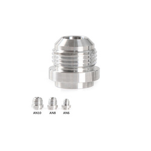 Raccord de soudure automobile HaoFa Racing AN4-AN20 en alliage d'aluminium et acier inoxydable pour modification de tuyau de refroidisseur d'huile - Product Image 2