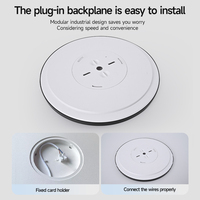 Lampu Plafon LED Ultra Tipis dengan Pemancaran Cahaya Samping untuk Ruang Tamu Warna Putih Hangat/Alami/Dingin Diameter 190mm Desain Modern Tahan Lama