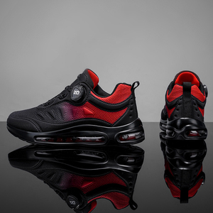 カスタム卸売軽量エアクッションランニングシューズ、速乾レースアップスニーカー、メンズカスタムロゴカジュアルシューズメーカー - Product Image 3