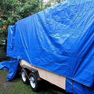 Bâche imperméable Double bâche verte épaisse housse de protection polyvalente pour abri de <span class=keywords><strong>pluie</strong></span> d'urgence bâche de Camping - Product Image 2