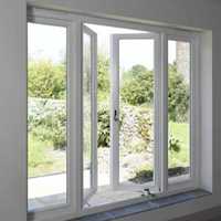 Ventana de imagen moderna Ventana de vidrio UPVC fija con aislamiento acústico y ventana fija de luz natural