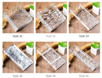Briques courbes en cristal solide coloré pour la décoration de chambre et mur rideau, personnalisées 150*150*50mm