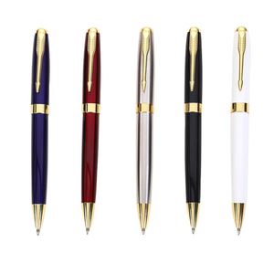 Stylos à bille Parker de luxe en métal noir et or classiques de marque SHULI avec impression personnalisée et logo sur mesure - Product Image 2