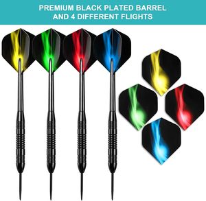 Accmor Ensemble de fléchettes en métal à <span class=keywords><strong>pointe</strong></span> en <span class=keywords><strong>acier</strong></span> pour enfants, 12 pièces, 24 grammes, fléchettes professionnelles - Product Image 2